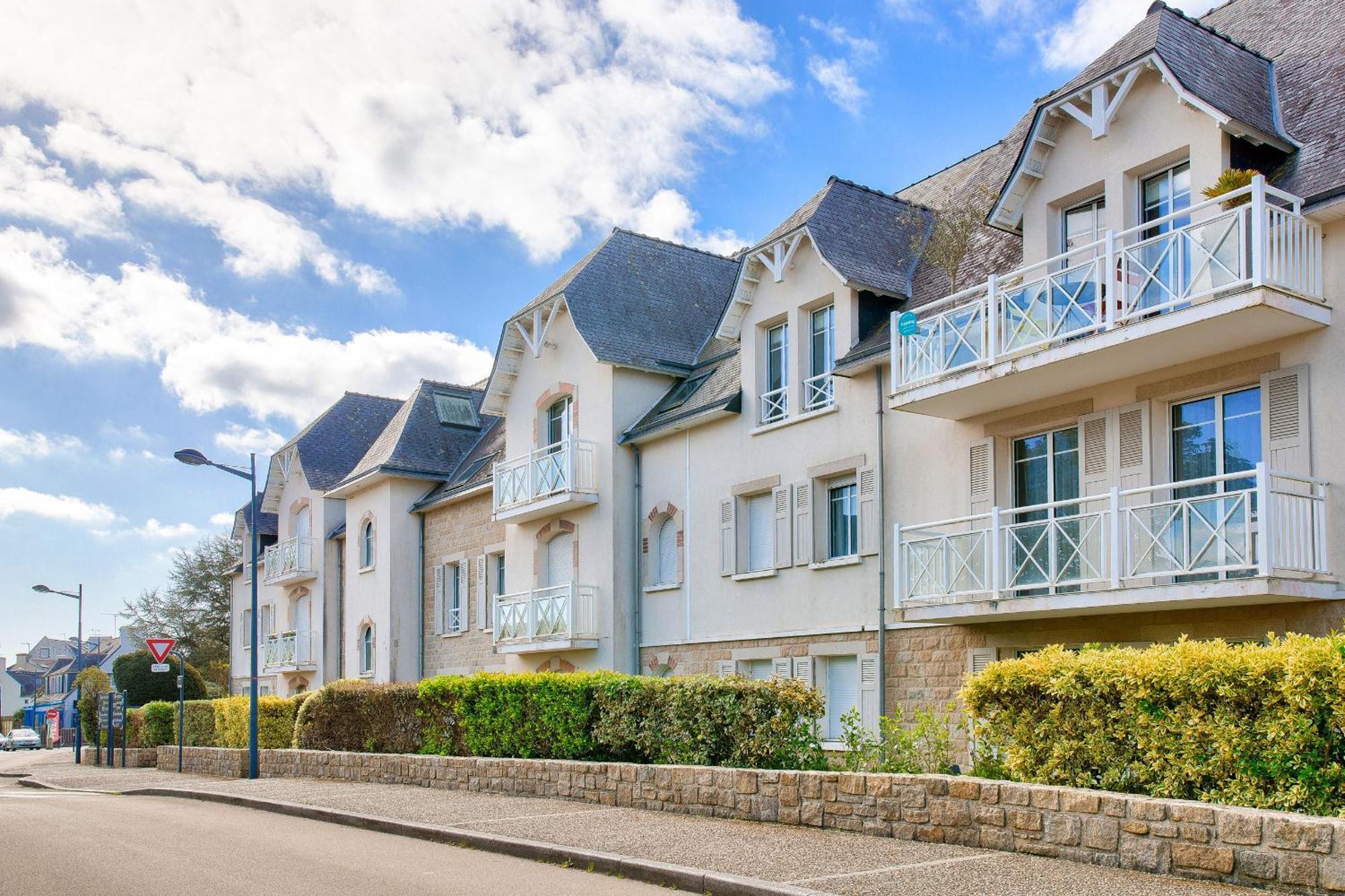 Evasion A Fouesnant En Appartement Avec Balcon Exterior photo